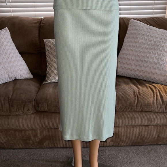 NWT Rails Reseda Green Ribbed Tank & Skirt - Picture 3 of 8